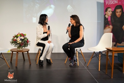 Telekom • Fashion Fusion, Interview Antje Hundhausen, Alexia Hampel
